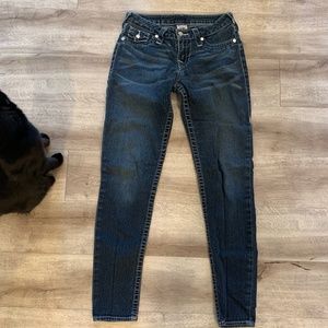 True Religion Sparkle Skinny Jean Legging, Size 26